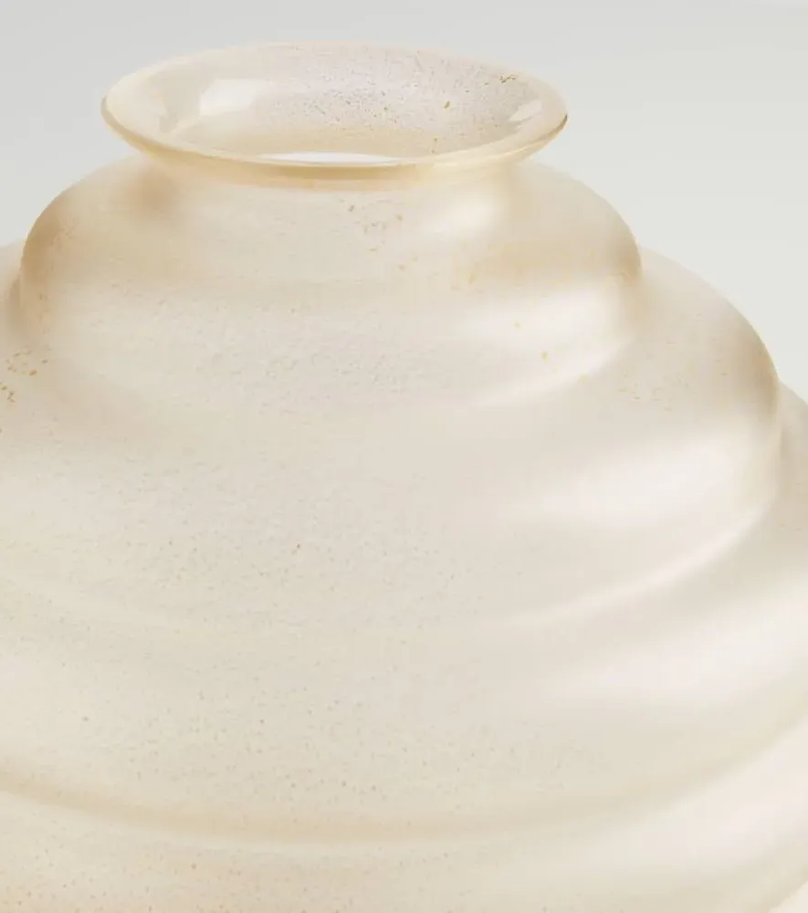 Frozen Murano Glass Vase by Napoleone Martinuzzi - Gold