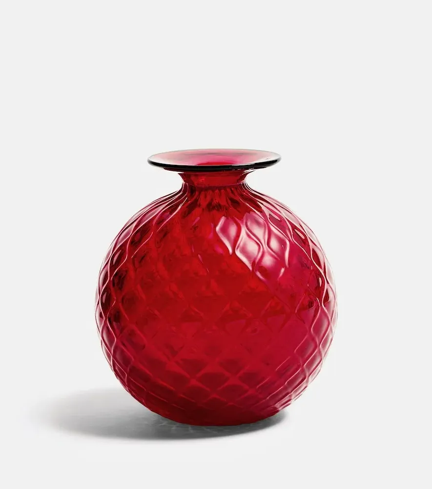 Monofiori Balloton Extra Small Vase - Rosso, Murano Glass product