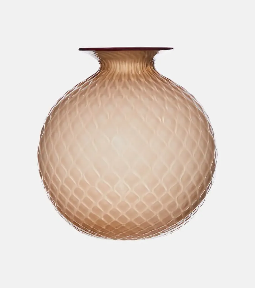 Monofiori Balloton Glass Vase - Brown, Murano Glass