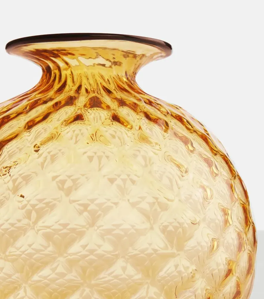 Monofiori Balloton Glass Vase - Orange, Murano Glass