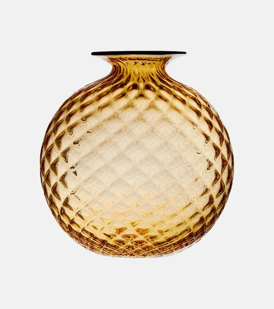 Monofiori Balloton Glass Vase - Orange, Murano Glass