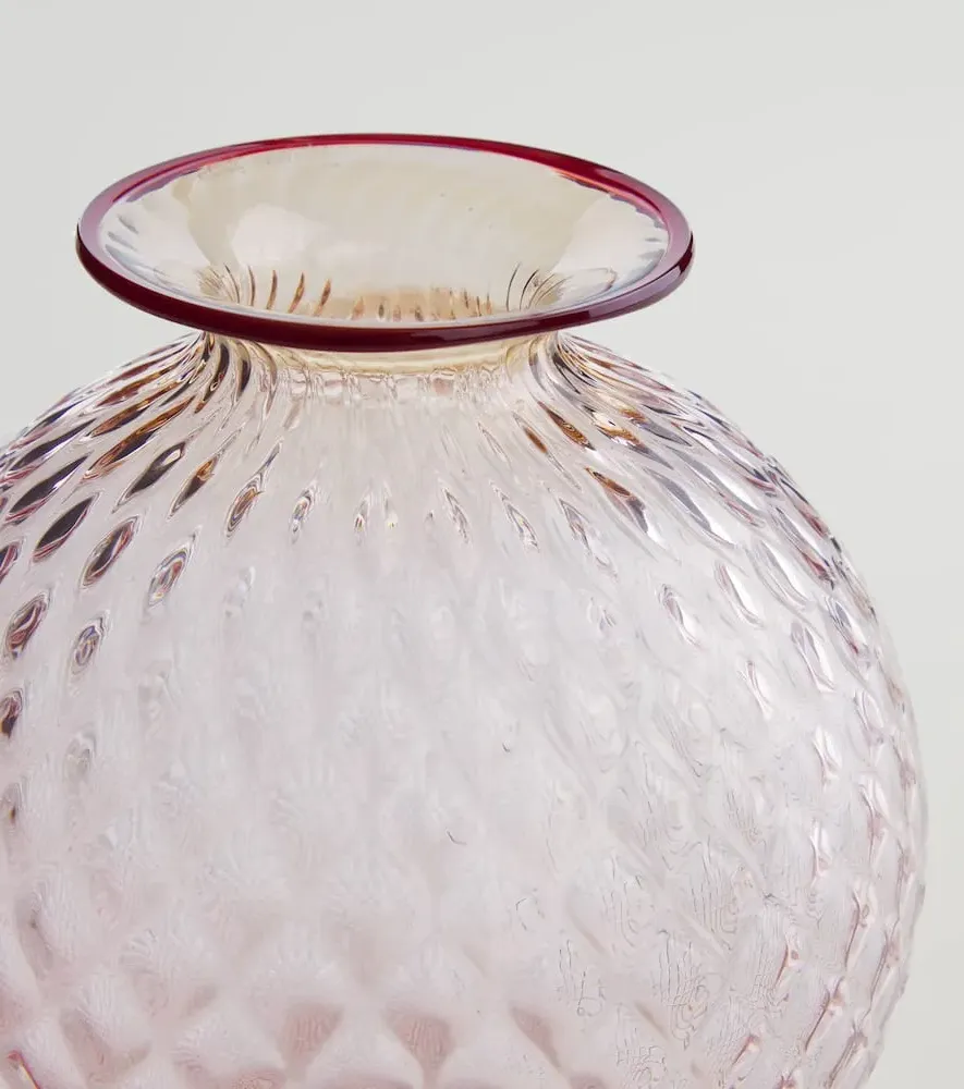 Monofiori Balloton Glass Vase - Pink, Murano Glass