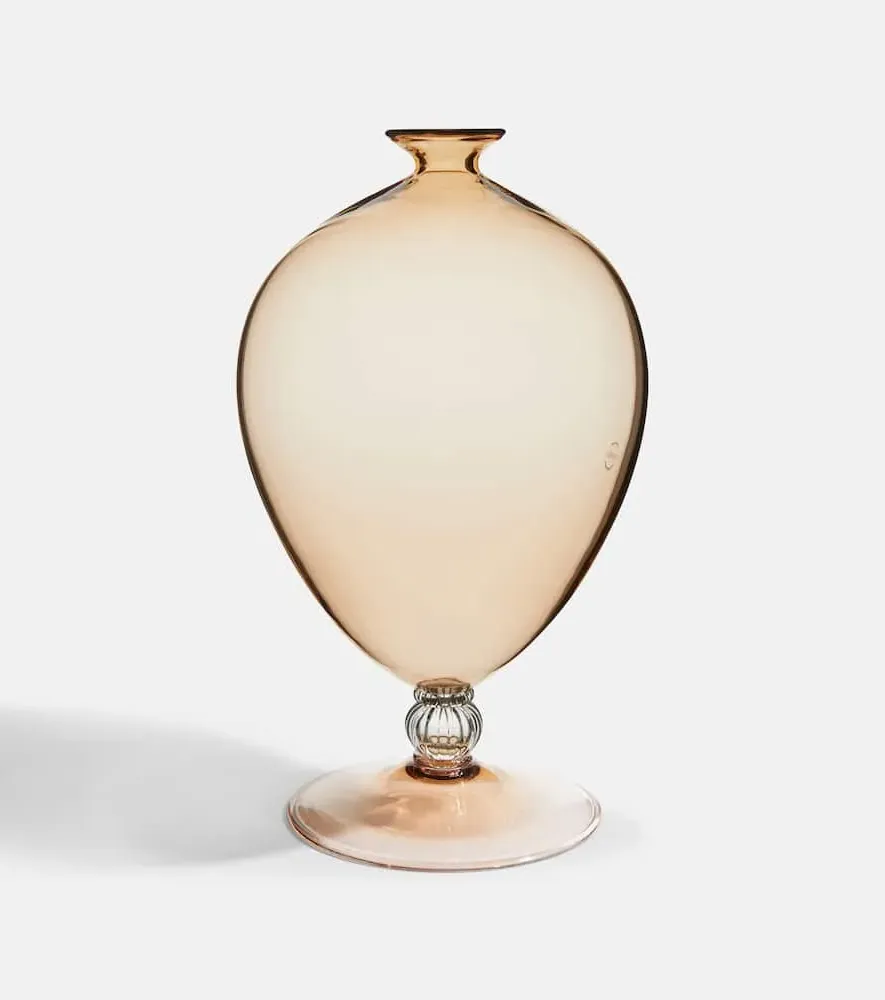 Veronese Murano Glass Vase by Vittorio Zecchin - Beige