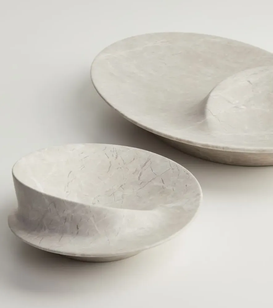 Swirl L25 Bowl - Grey, Marble