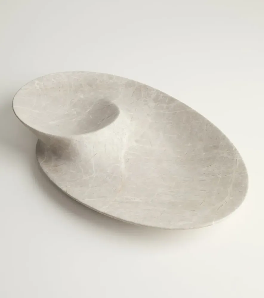 Swirl L48 Bowl - Grey, Marble