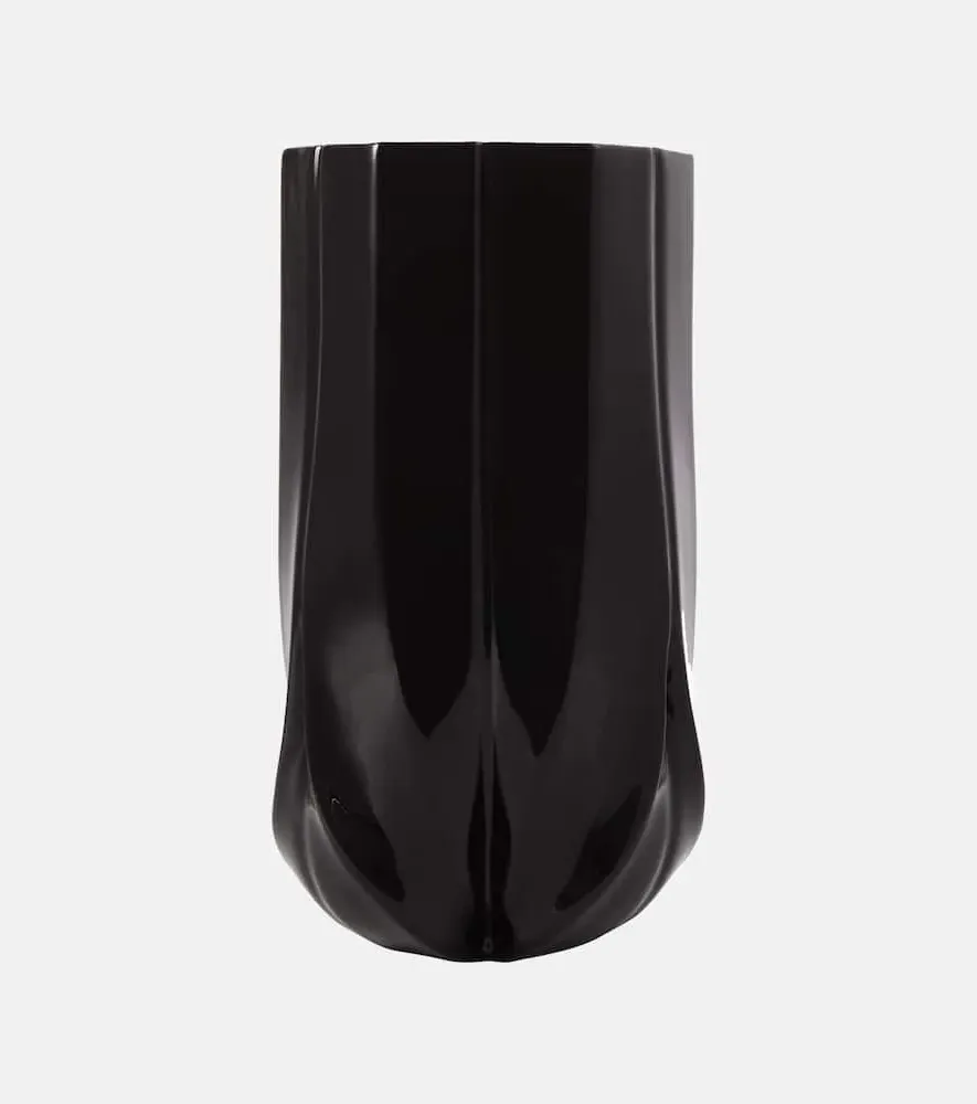 Zaha Hadid Design Braid Small Vase - Black, Porcelain