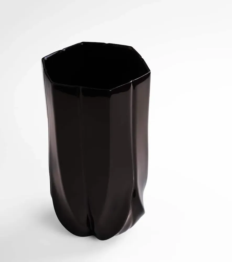 Zaha Hadid Design Braid Small Vase - Black, Porcelain image