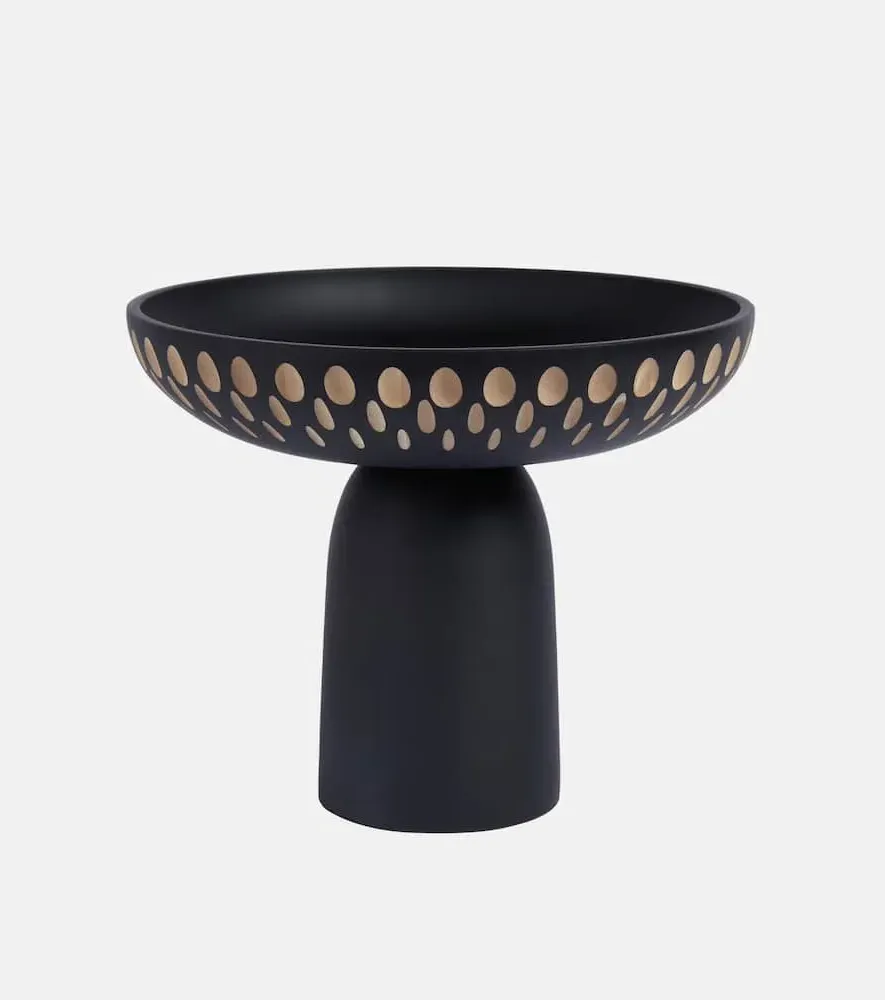 Nera Large Bowl - Black, Maple Wood