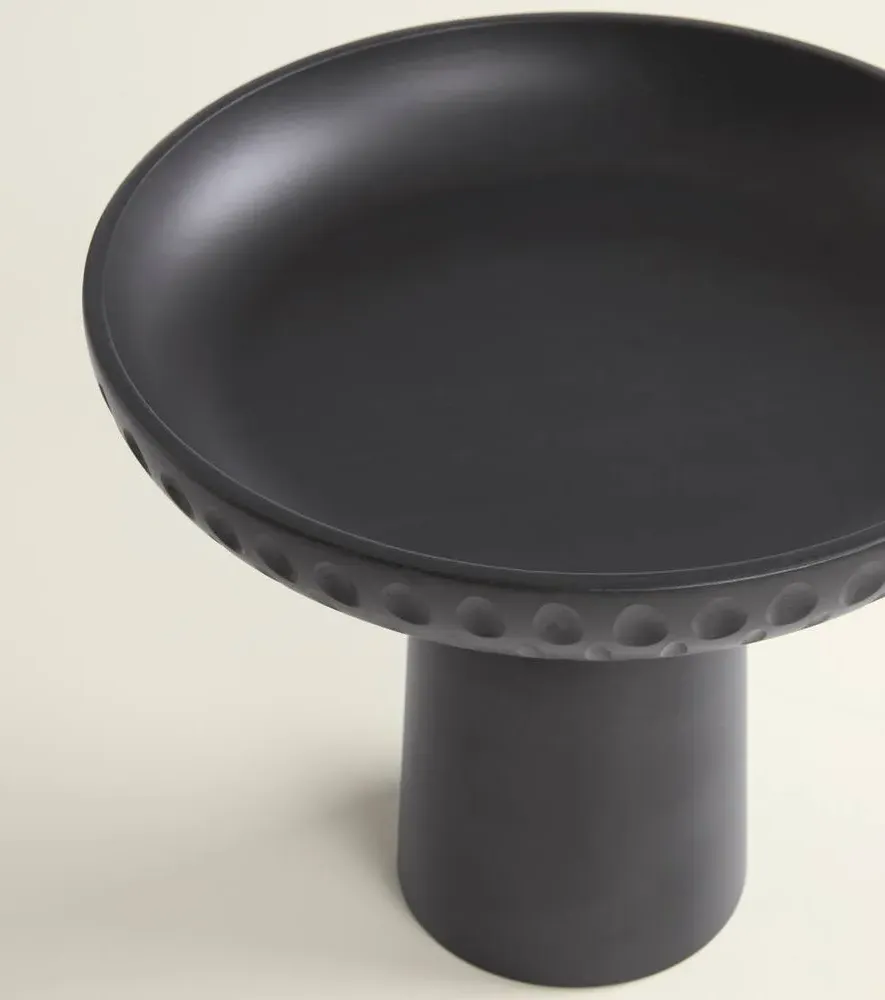 Nera Large Bowl - Black, Maple Wood