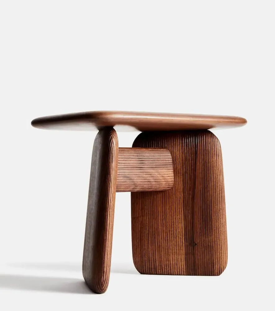 Stonehenge Stool by Ludovica and Roberto Palomba - Brown, Wood