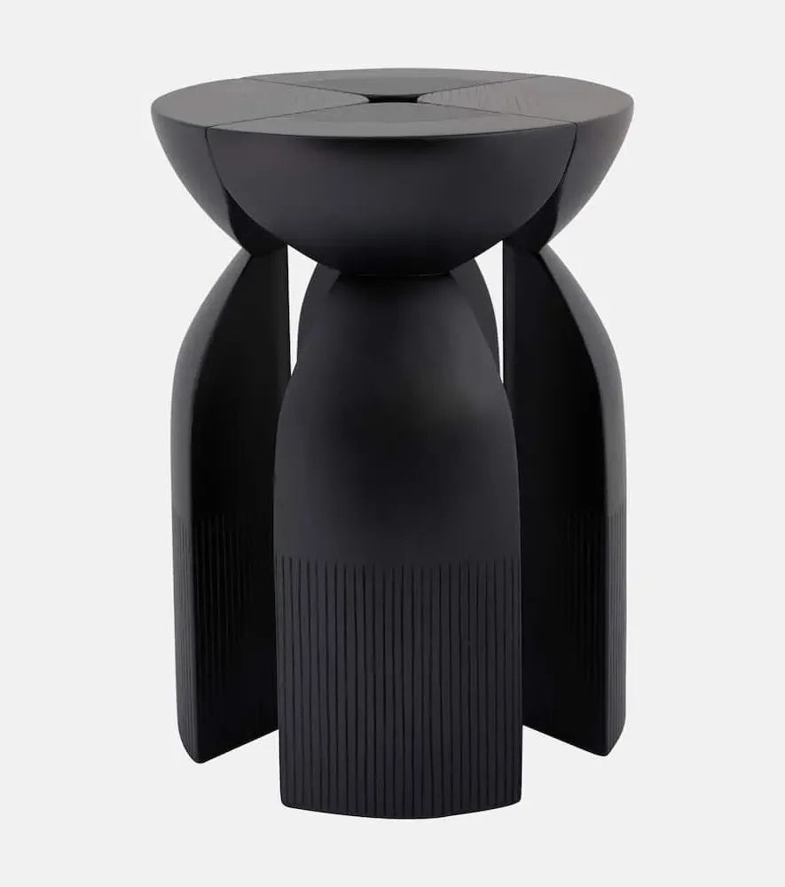 Unity Stool - Black, Maple Wood