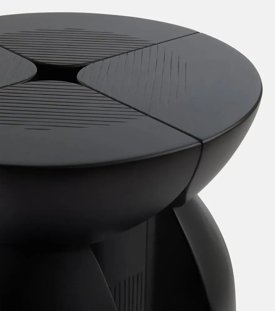 Unity Stool - Black, Maple Wood