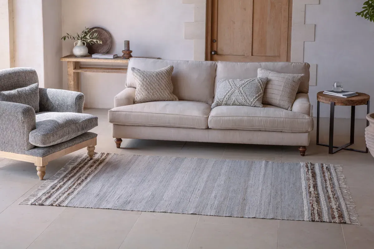 Aadita Rug - Grey, Jute & Wool image