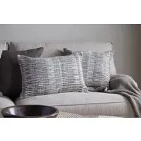 Aahna Wool Cushion Cover - Charcoal