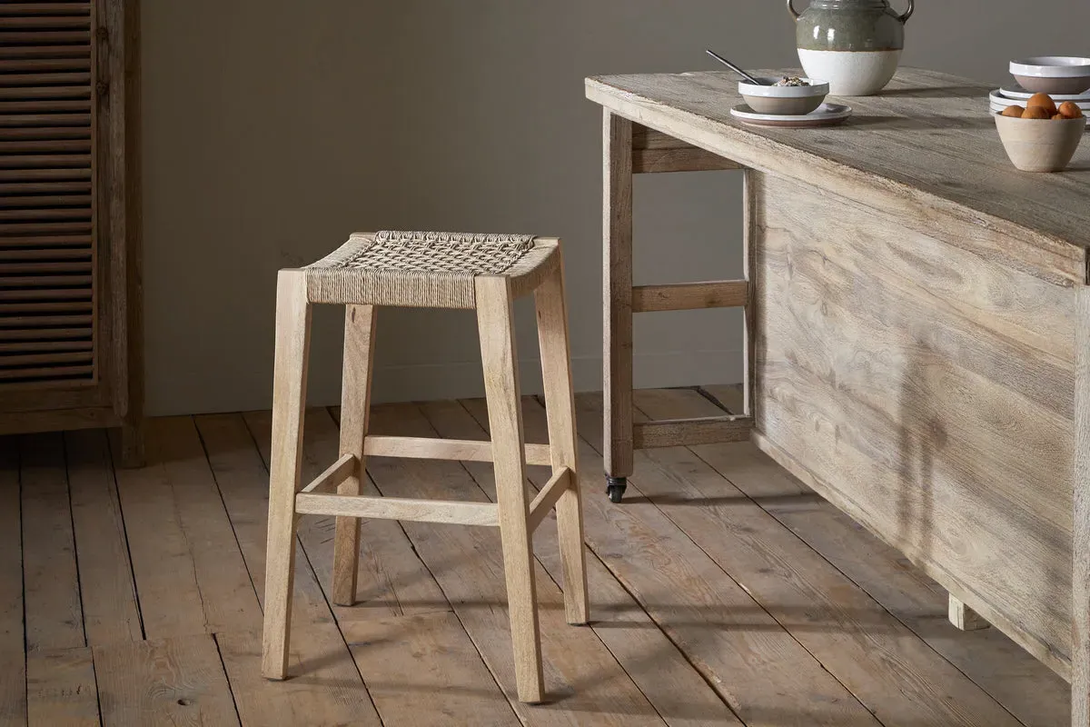 Aamani Counter Stool - Natural, Mango Wood product