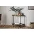 Aasha Half Moon Console Table - Natural, Mango Wood