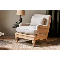 Abe Deconstructed Armchair - Stone, Linen