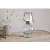 Adesola Glass Tealight Holder Lamp - Clear