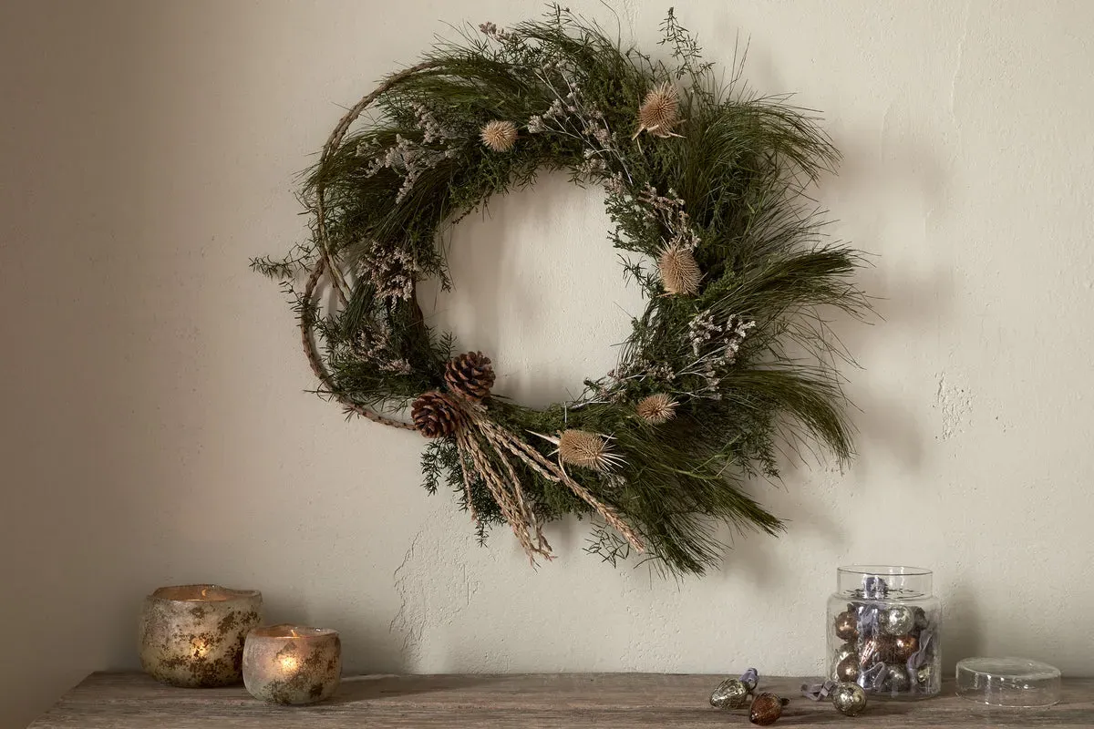 Adiela Wreath - Natural, Moss by NKUKU