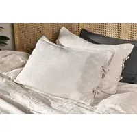 Adya Linen Housewife Pillowcase Pair - Natural