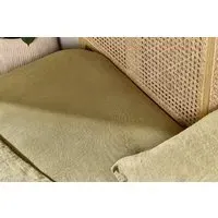 Adya Super King Fitted Sheet - Olive, Linen