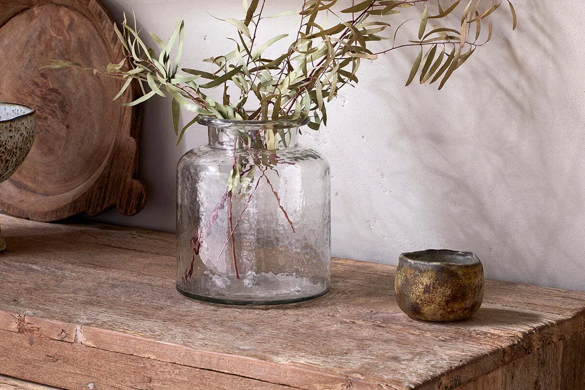 Akra Recycled Glass Vase - Clear product