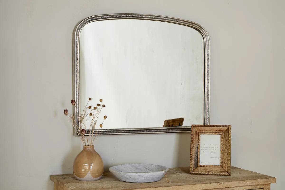 Almora Large Arched Mirror - Antique Nickle