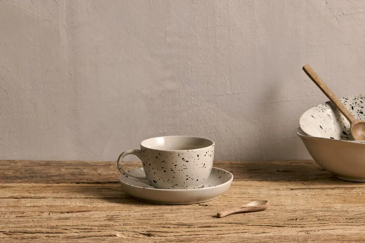 Ama Cup & Saucer - Splatter image