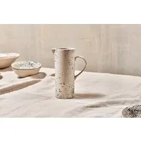 Ama Splatter Jug - Off White & Black, Stoneware alternate view