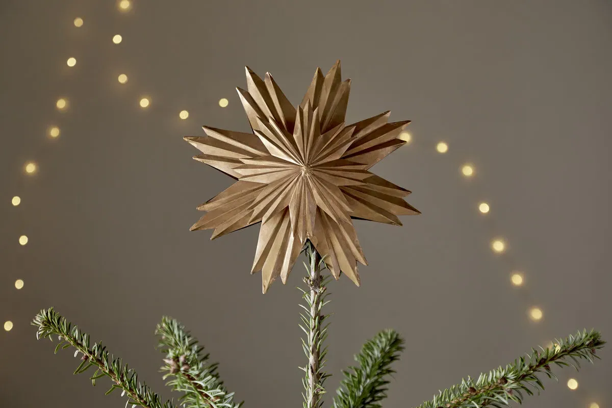 Amata Tree Topper - Antique Brass by NKUKU