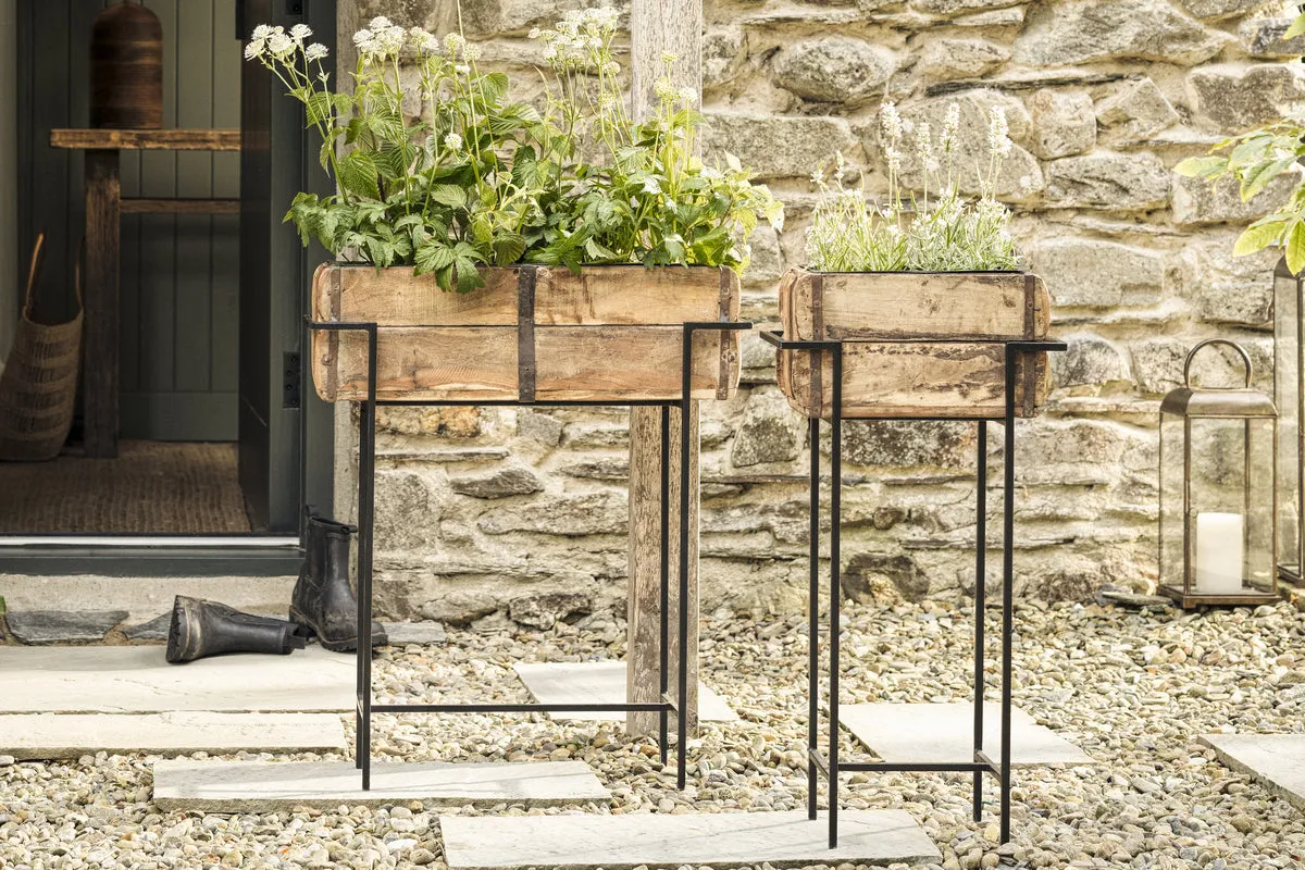 Amazzi Small Indoor Planter Stand - Natural, Black product