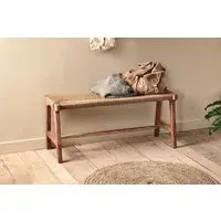 Amhara Woven Bench - Natural, Acacia