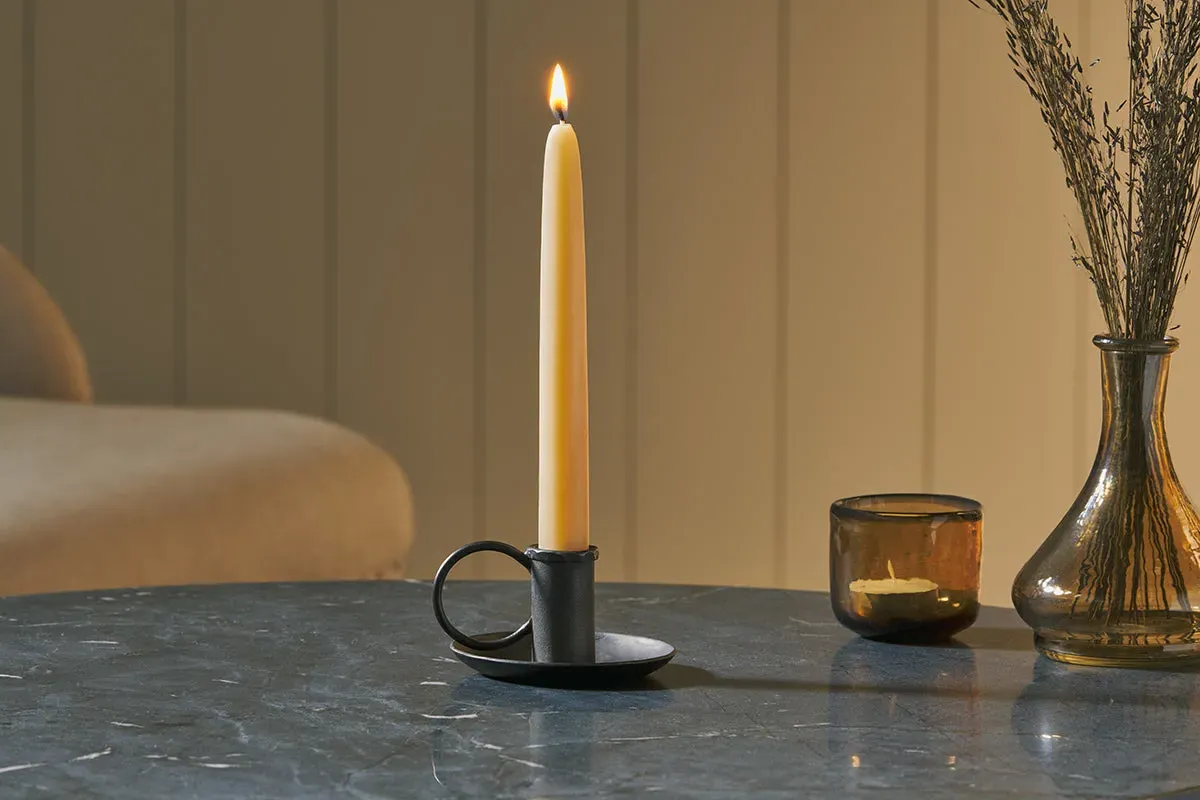 Amri Iron Candlestick - Antique Black image