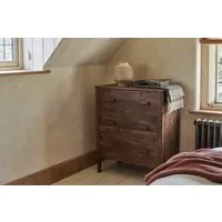 Anbu Acacia 3-Drawer Chest of Drawers - Washed Walnut alternate view