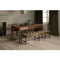 Anbu Acacia Large Dining Table - Washed Walnut alternate view