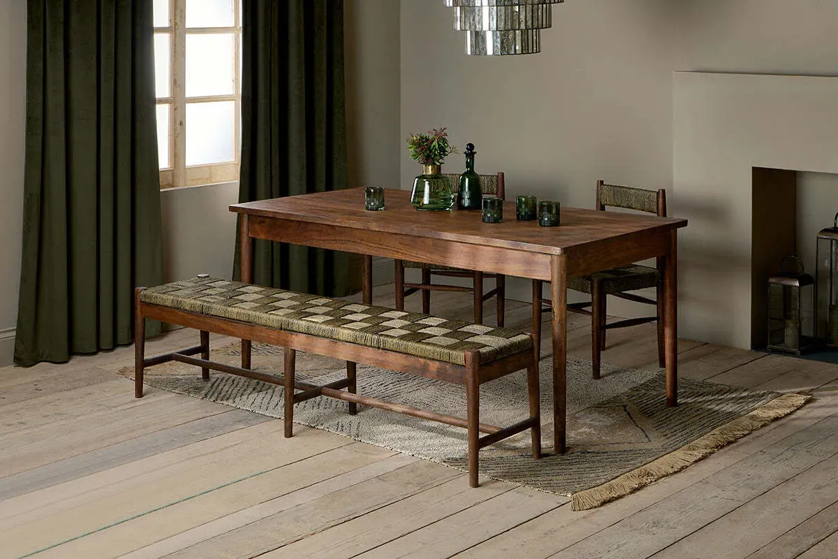 Anbu Acacia Large Dining Table - Washed Walnut product