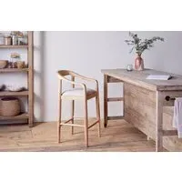 Anbu Counter Dining Chair - Natural, Mango Wood