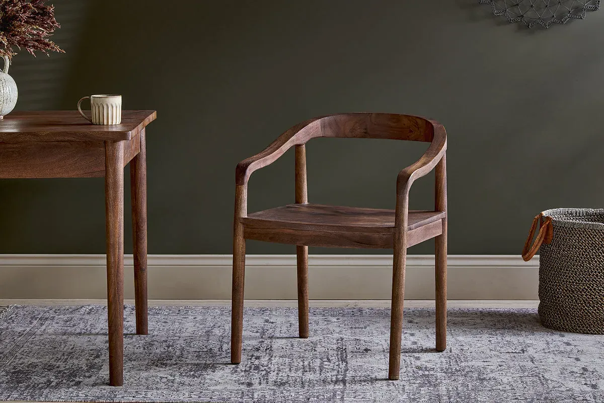 Anbu Dining Chair - Washed Walnut, Acacia image
