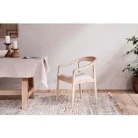 Anbu Upholstered Dining Chair - Natural, Mango Wood alternate view
