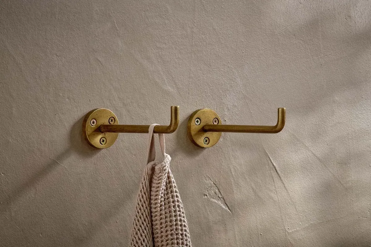 Aniko Iron Wall Hook Set of 2 - Brass product