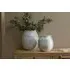 Anjuna Small Ceramic Vase - Reactive White