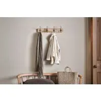 Ankita Small Wall Hooks - Antique Brass, Mango Wood