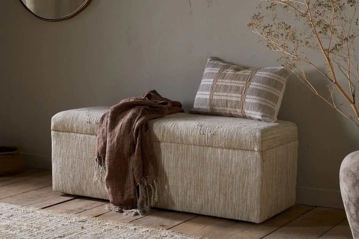 Aranya Storage Bench - Natural, Cotton & Jute product
