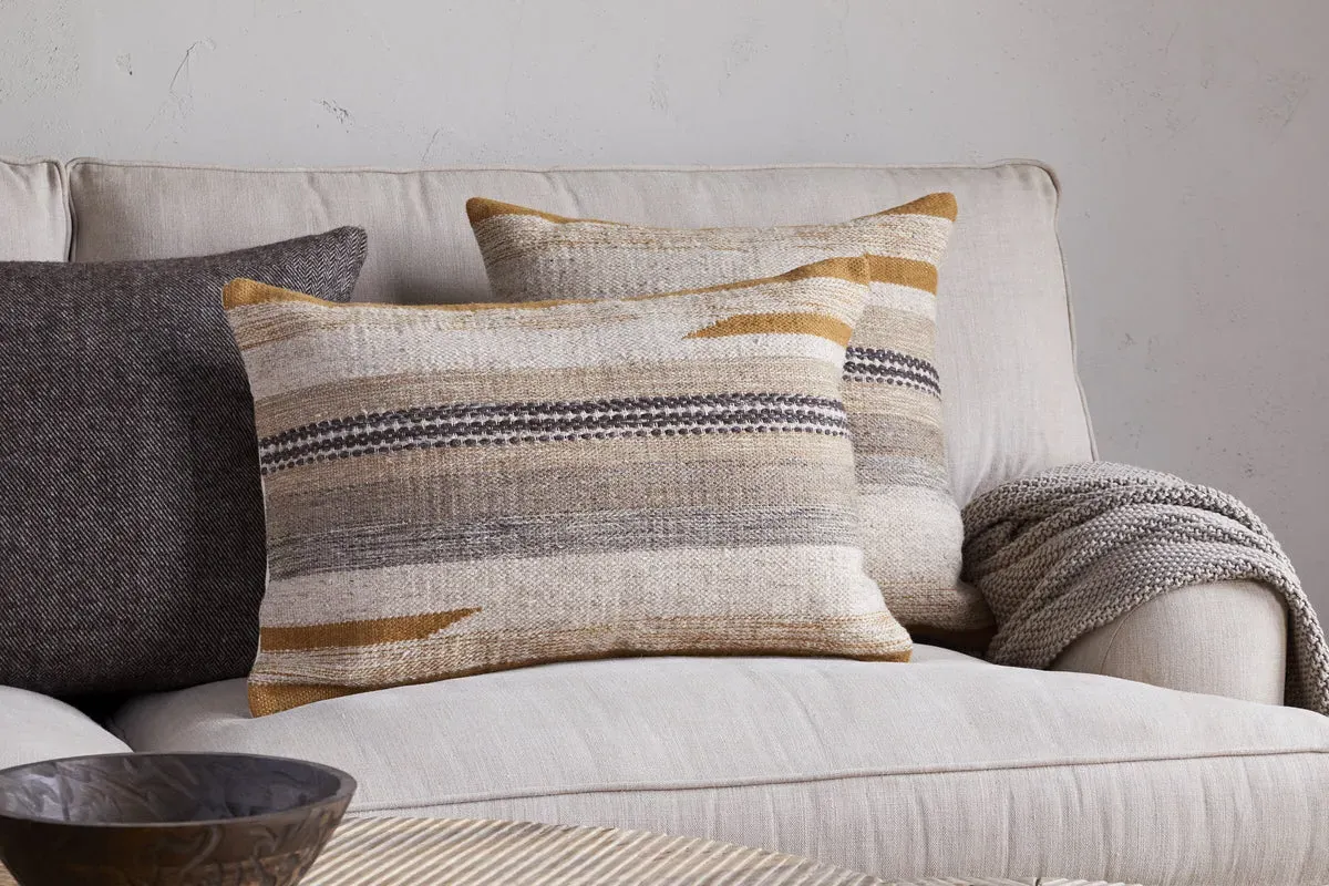 Aravali Cushion Cover - Ochre, Wool product