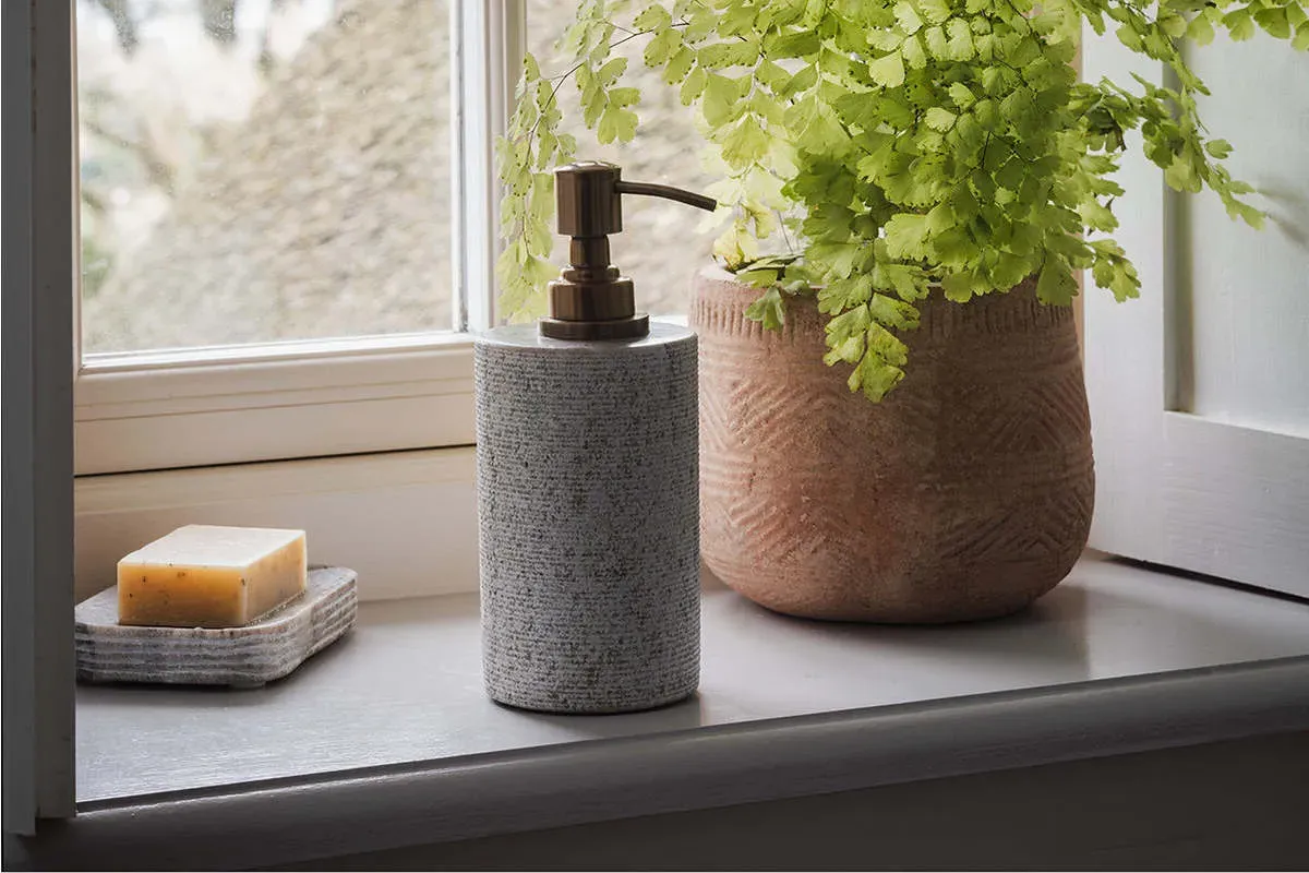 Asana Marble Soap Pump - Grey product