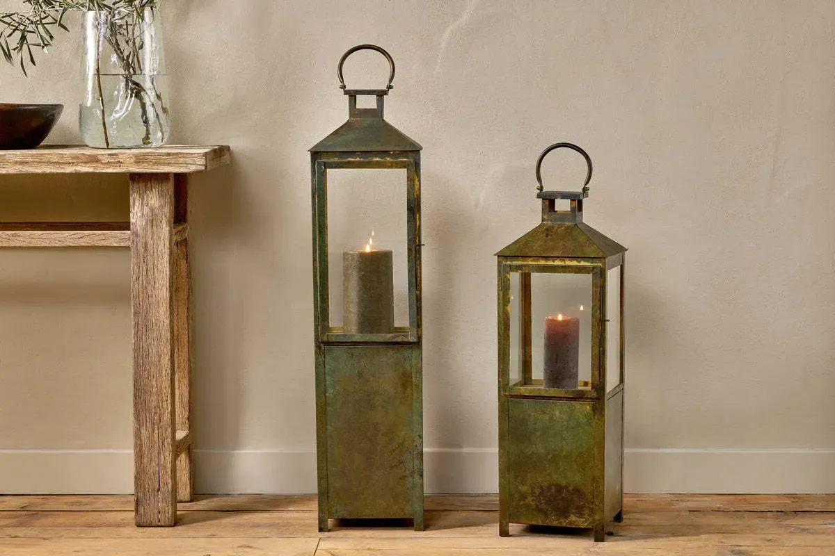 Asharu Small Lantern - Antique Patina product