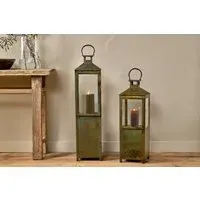 Asharu Small Lantern - Antique Patina