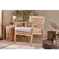 Atri Occasional Chair - Natural, Mango Wood & Cane alternate view