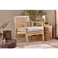 Atri Occasional Chair - Natural, Mango Wood