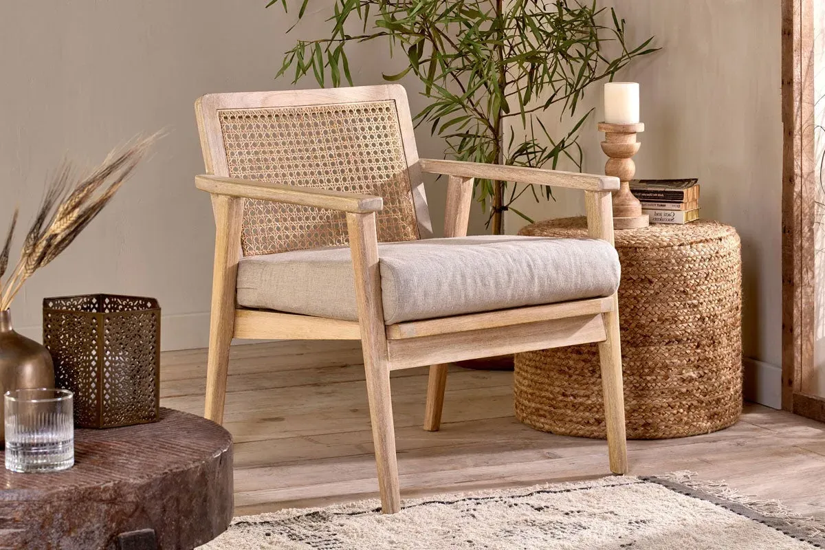 Atri Occasional Chair - Natural, Mango Wood image